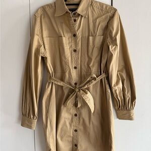 Banana Republic Shirt Dress in Khaki/Tan